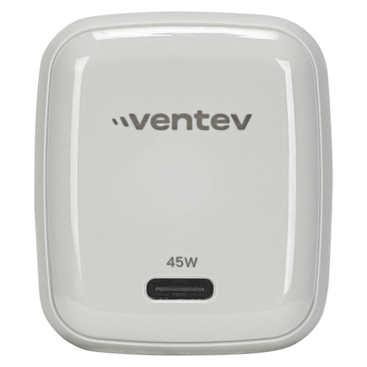 Ventev ULTRAFAST GaN Mini 45W Wall Charger and 5A USB C to USB C Cable by Ventev