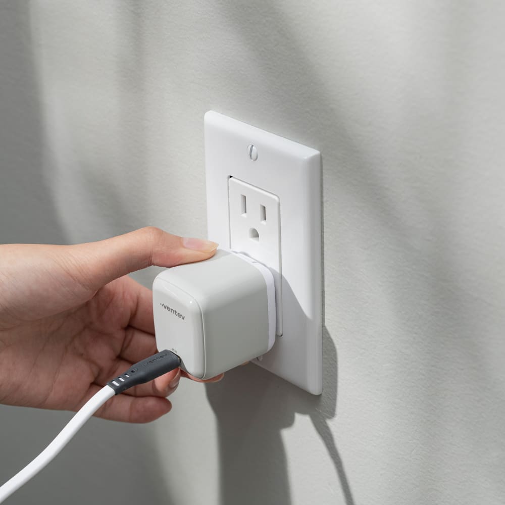 Ventev ULTRAFAST GaN Mini 45W Wall Charger and 5A USB C to USB C Cable by Ventev