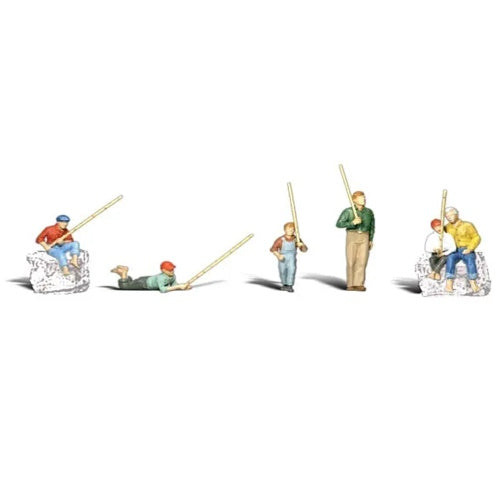 Woodland Scenics A2751 Accents Gone Fishing Train Figures