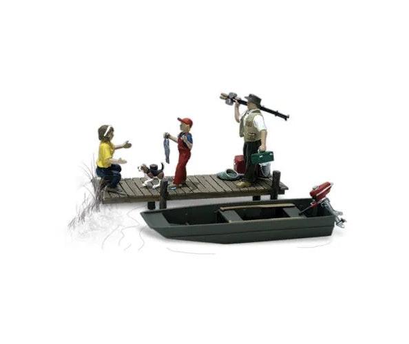 Woodland Scenics A2756 O Scale People Family Fishing
