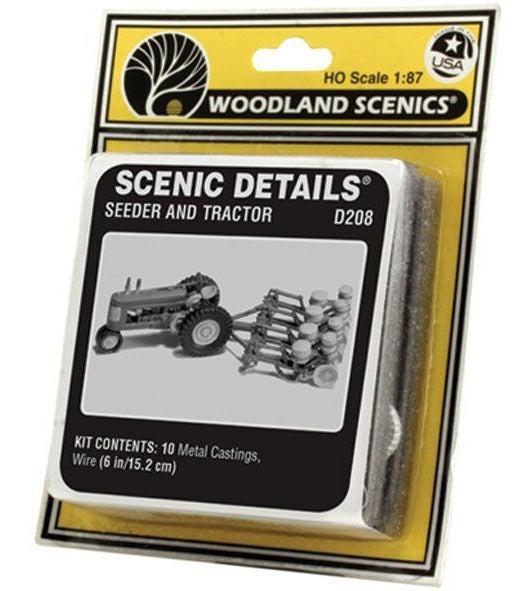 Woodland Scenics D208 HO Seeder & Tractor 1938-1946 D208