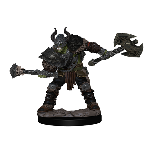 Pathfinder Battles: Half-Orc Barbarian Male