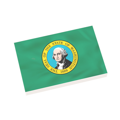 50 State Flags Pack - USA State Flags - Custom Printed 2x3 Tile - Made Using LEGO® Parts
