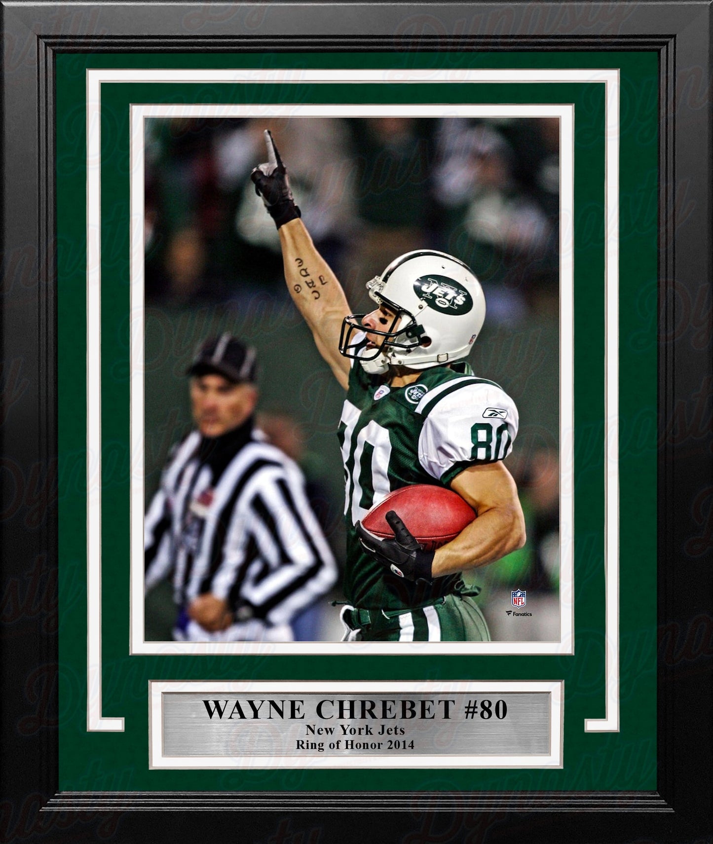 Wayne Chrebet Celebration New York Jets 8" x 10" Framed Football Photo
