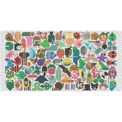 Web of Life 2000 Piece Panoramic Jigsaw Puzzle Pomegranate