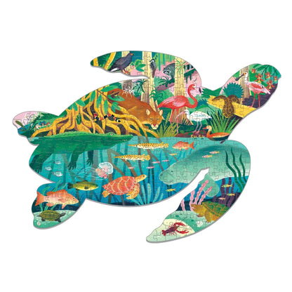 Wetlands 300 Piece Shaped Jigsaw Puzzle Mudpuppy