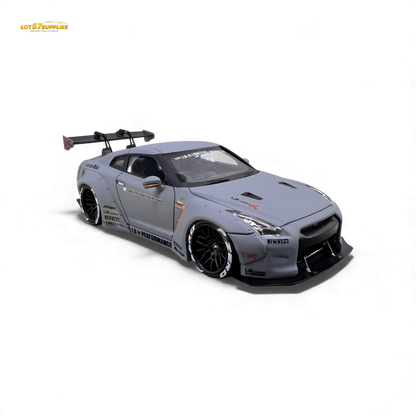 404ERROR LB-Works Nissan Skyline GT-R R35 Fighter Grey 1:64