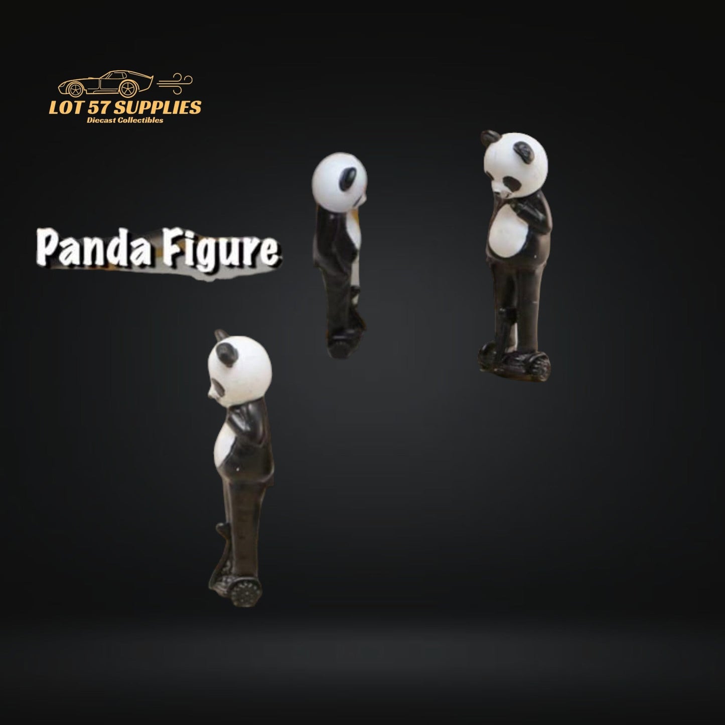 Street Weapon Panda Figure Riding Board 1:64