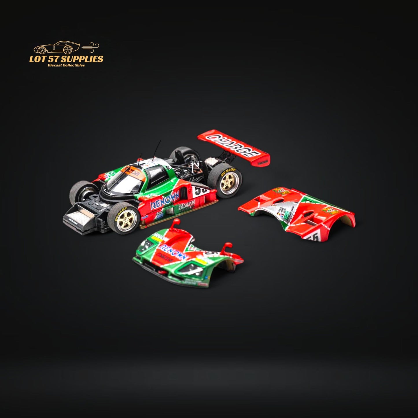 (Pre-Order) MOTORHELIX Mazda 787b #55 Le Mans Championship 1991 Winner 1:64