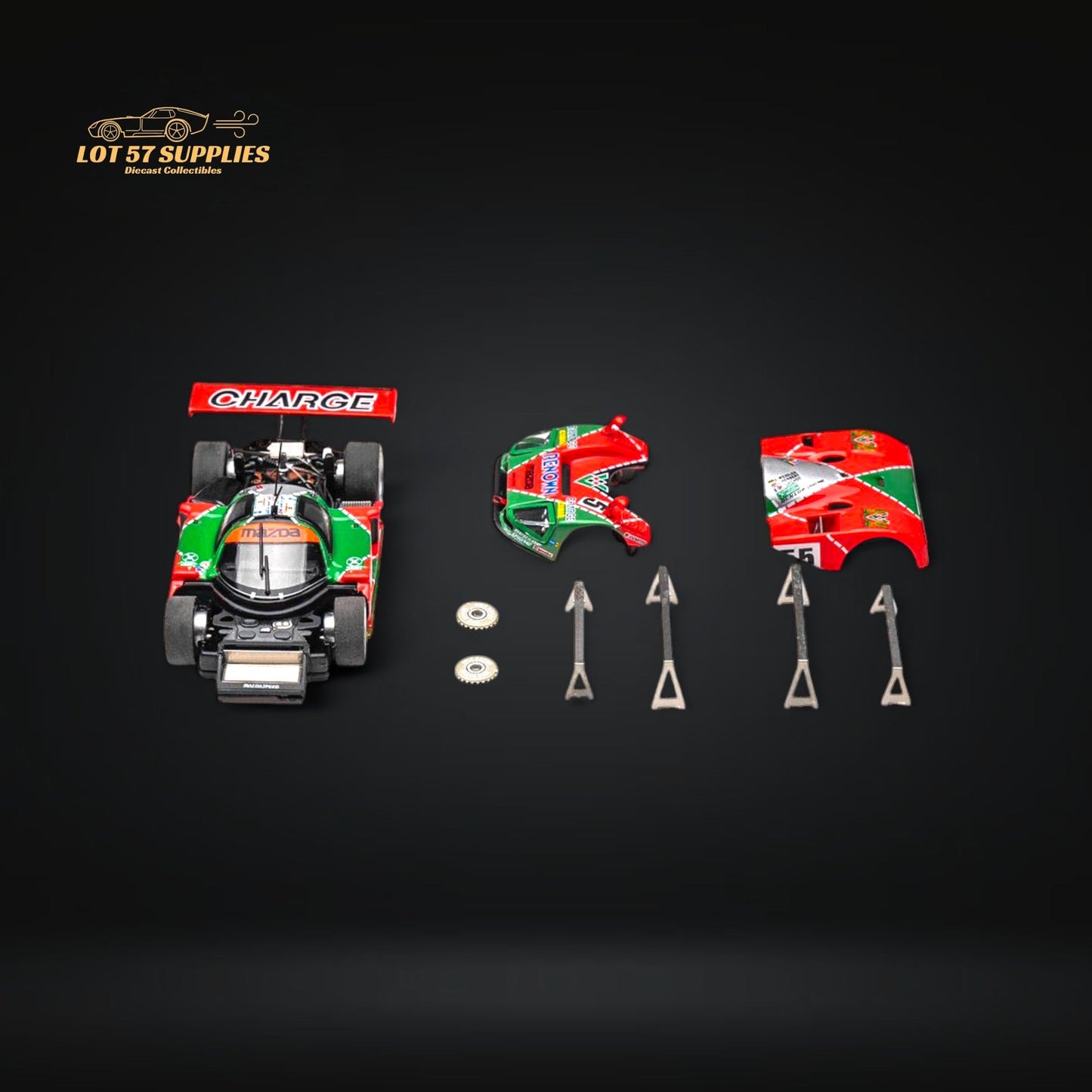 (Pre-Order) MOTORHELIX Mazda 787b #55 Le Mans Championship 1991 Winner 1:64