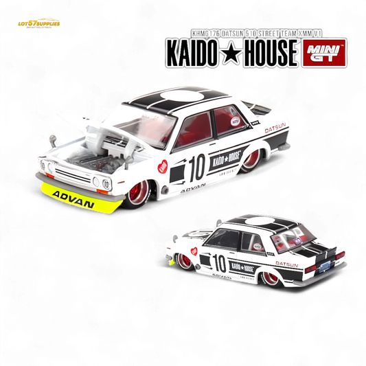 Kaido House Datsun 510 Street Team XMM V1 1:64