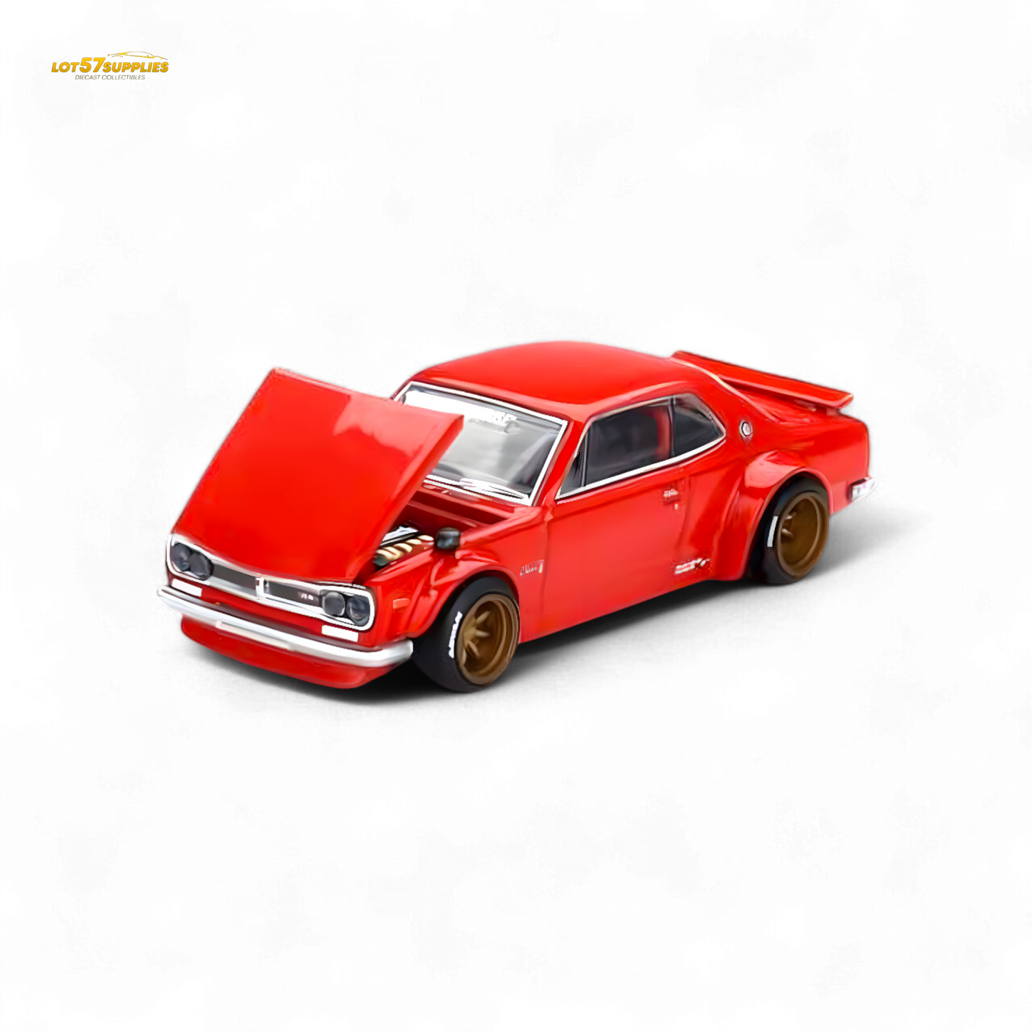 Kaido House Nissan Skyline 2000GT-R Red (KPGC10) Kaido Street V1 1:64