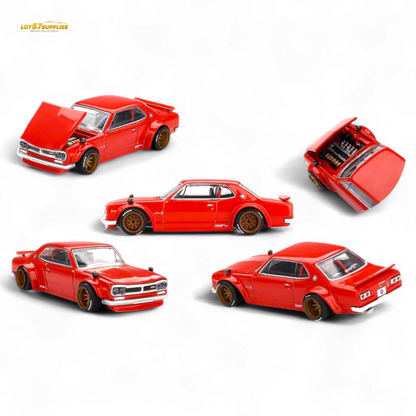 Kaido House Nissan Skyline 2000GT-R Red (KPGC10) Kaido Street V1 1:64