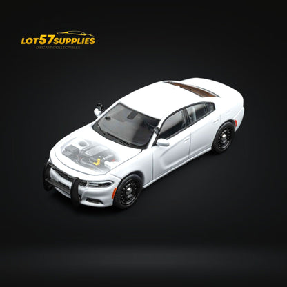 (Pre-Order) Elite Collectibles Dodge Warhorse Unmarked Police Interceptor White 1:64