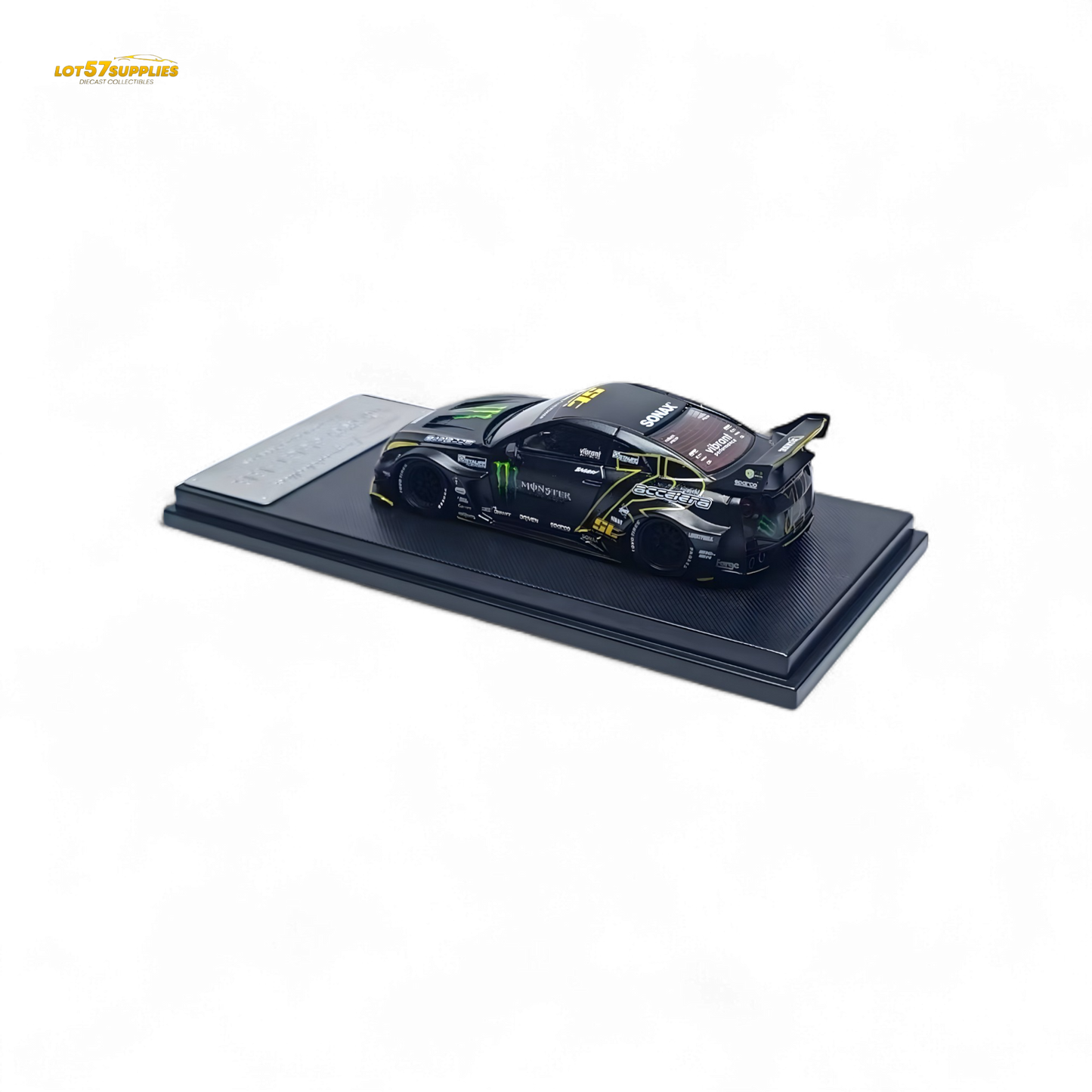 MC Nissan Skyline R35 GTR GT Matte Black Monster 1:64