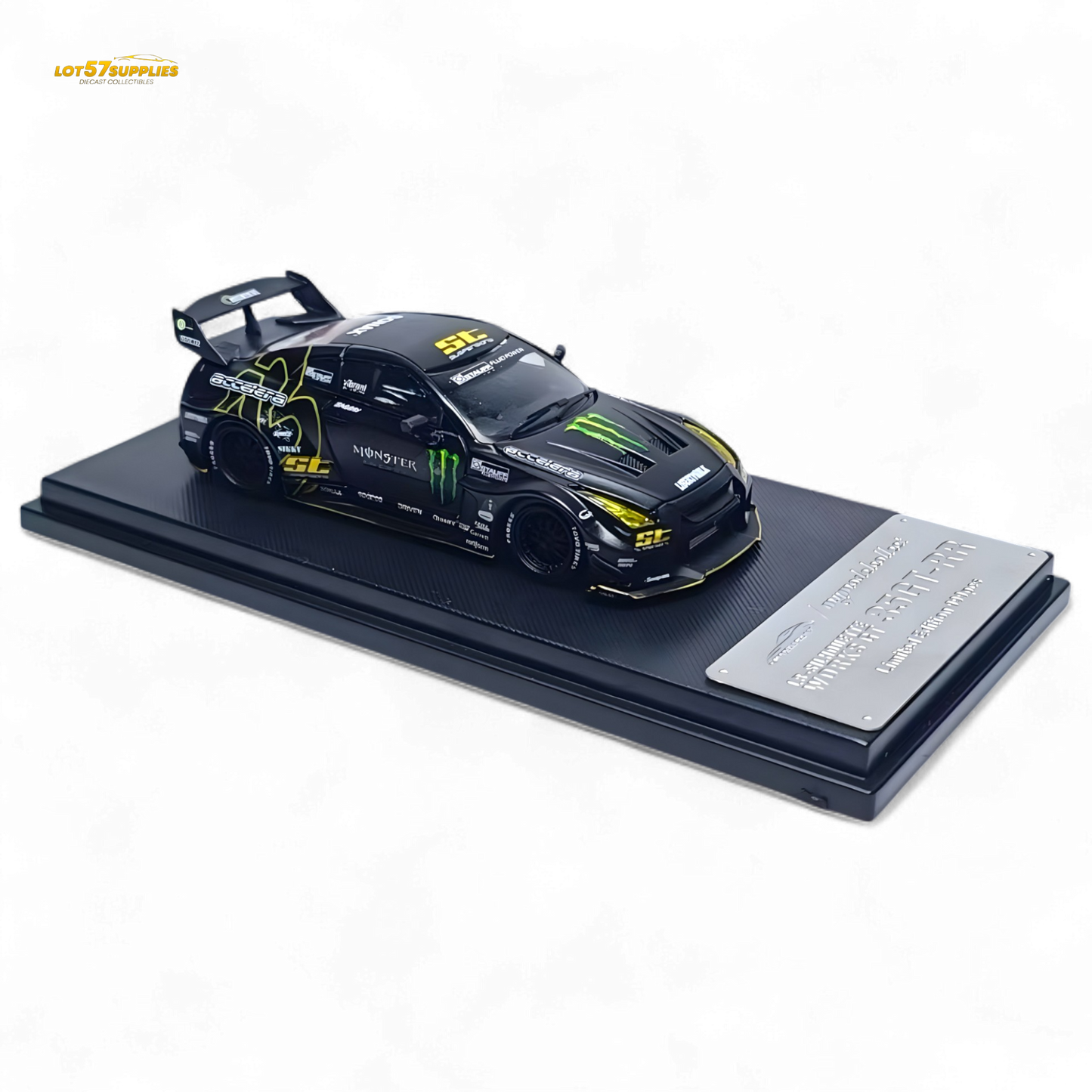 MC Skyline R35 GTR GT - Matte Black Monster 1:64