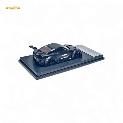 MC Nissan R35 GTR GT Matte Black Advan Liberty Walk 1:64