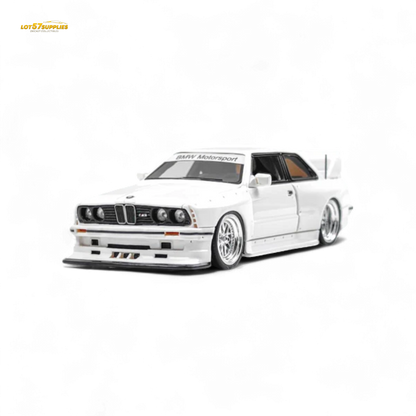 NA BMW E30 Wide-Body White 1:64