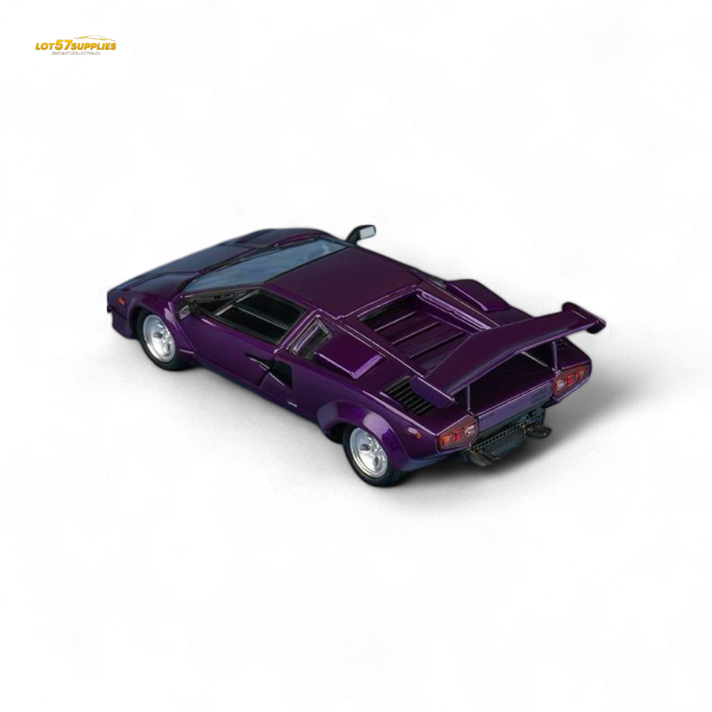 Findclassically Countach LP5000S - Metallic Purple w/ Wing 1:64