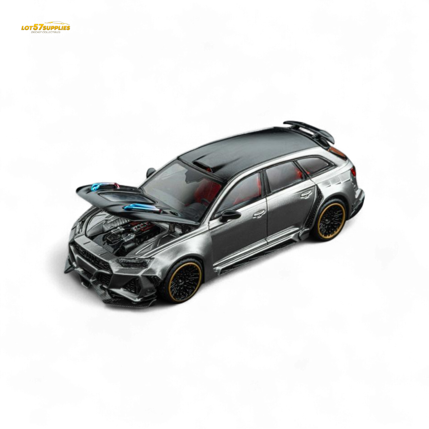 DCM Audi RS6 Wagon Silver/Gray 1:64