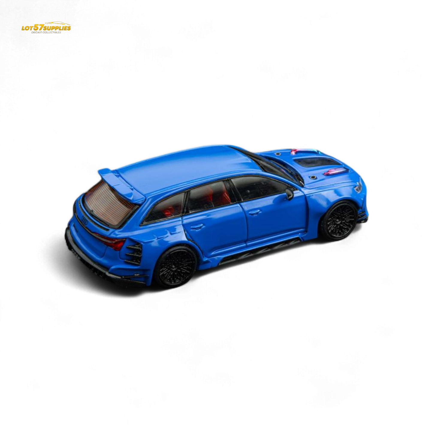 (Pre-Order) DCM Modified Audi RS6 Wagon Blue - Engine & Openable Hood 1:64