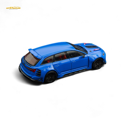 (Pre-Order) DCM Modified Audi RS6 Wagon Blue 1:64