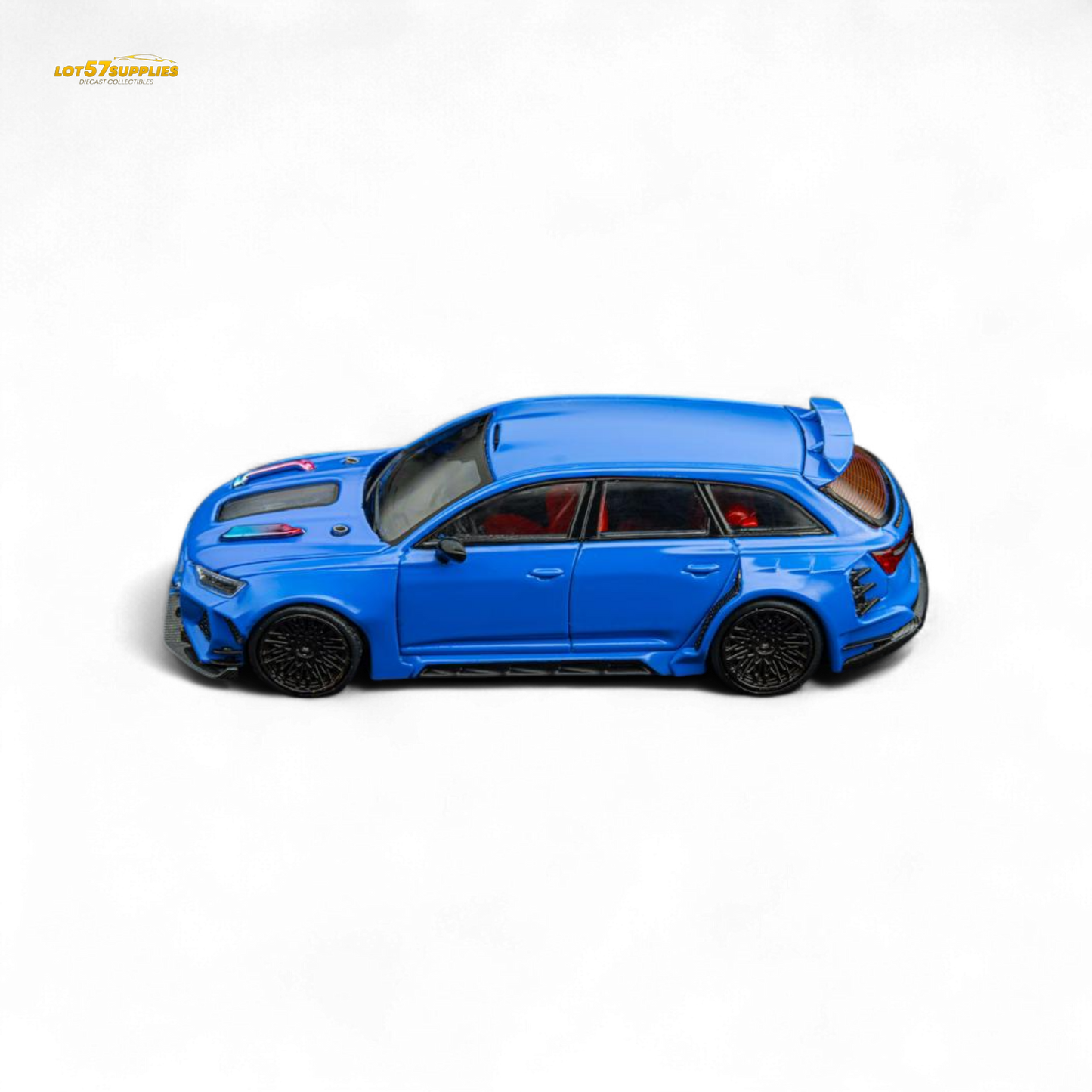 (Pre-Order) DCM Modified Audi RS6 Wagon Blue - Engine & Openable Hood 1:64