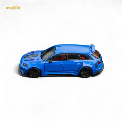(Pre-Order) DCM Modified Audi RS6 Wagon Blue - Engine & Openable Hood 1:64