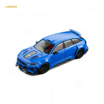 (Pre-Order) DCM Modified Audi RS6 Wagon Blue - Engine & Openable Hood 1:64