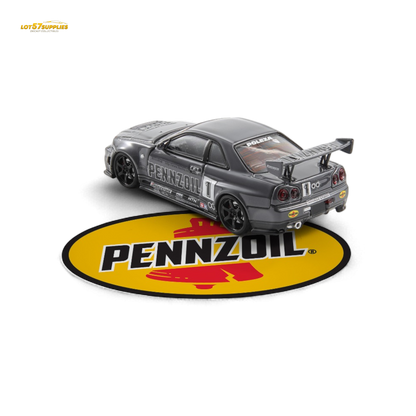 Fast Speed Skyline GT-R R34 Nismo Z-Tune Pennzoil Grey 1:64