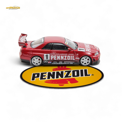 Fast Speed Skyline GT-R R34 Nismo Z-Tune Red 1:64