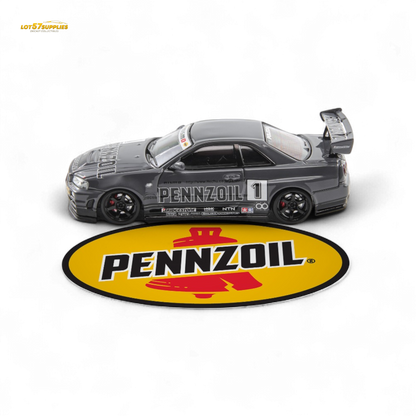 Fast Speed Skyline GT-R R34 Nismo Z-Tune Pennzoil Grey 1:64