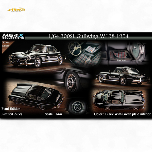 M64X 1:64 300SL W198 1954 Final Edition – Black Limited to 99 Pcs