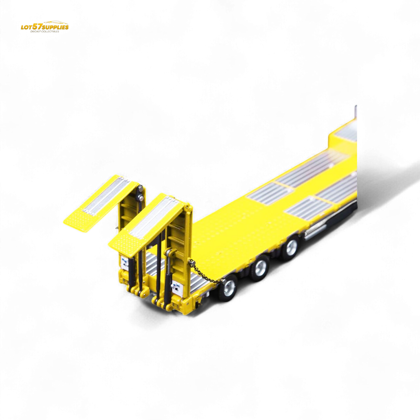 TimeMicro & Perka BENZ FLATBED TRANSPORT VEHICLE - Yellow 1/64