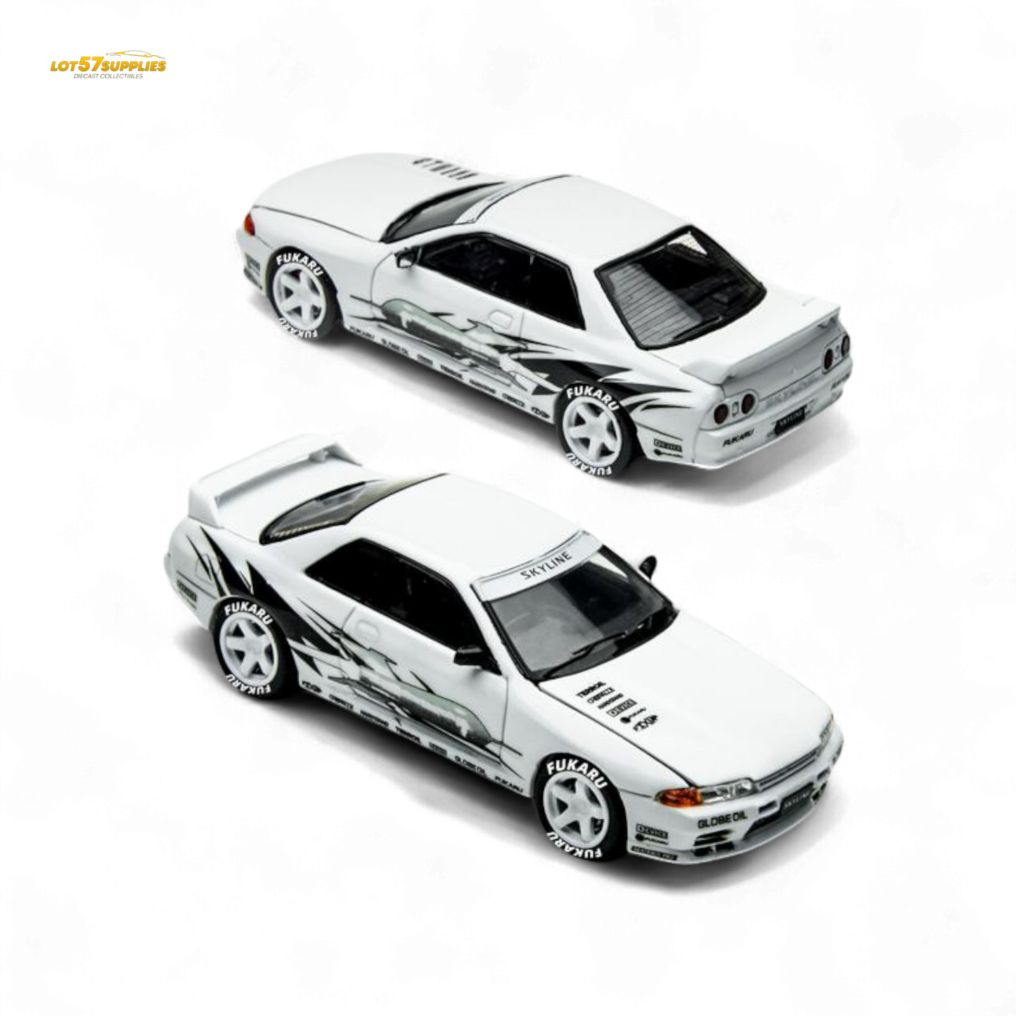 (Pre-Order) TimeMicro Skyline GT-R R32 Los Santos Drift - White 1/64