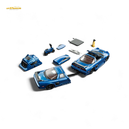 FindClassically NSX TRA Transparent Blue Full Set 1:64