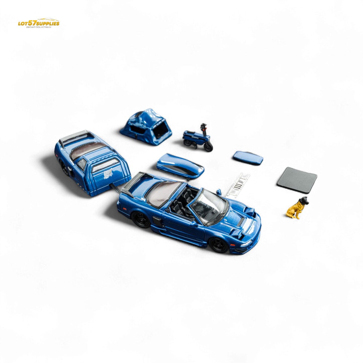 FindClassically NSX TRA Transparent Blue Full Set 1:64