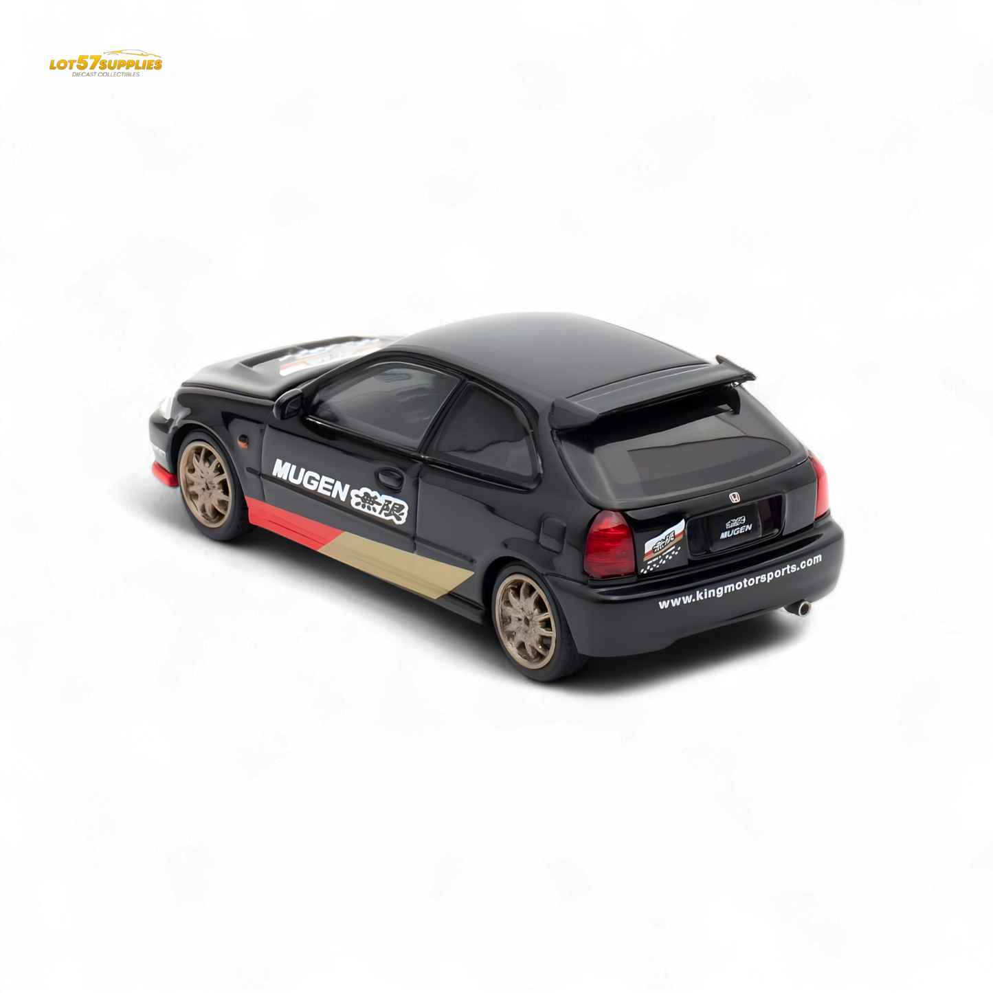 Motorhelix Honda Civic EK9 MUGEN Malaysia Limited Edition - Black 1:64