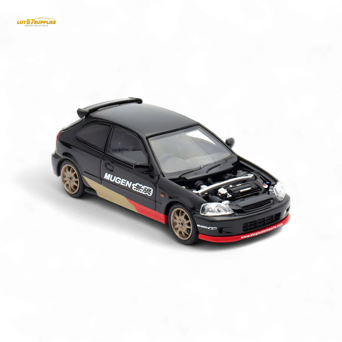 Motorhelix Honda Civic EK9 MUGEN Malaysia Limited Edition - Black 1:64