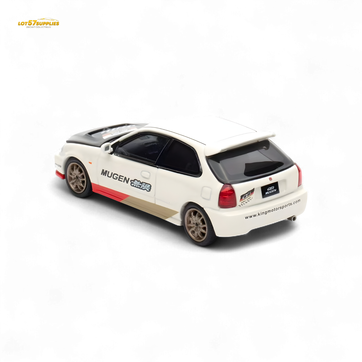 Motorhelix Honda Civic EK9 MUGEN Malaysia Limited Edition - White 1:64