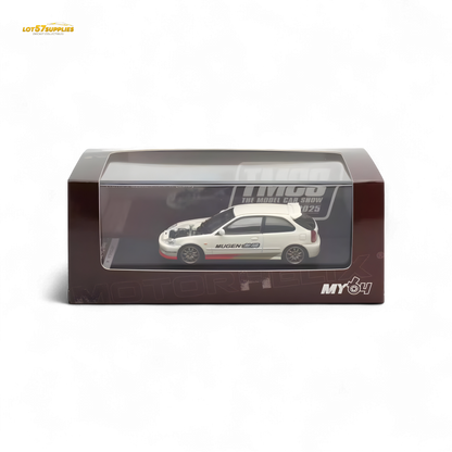 Motorhelix Honda Civic EK9 MUGEN Malaysia Limited Edition - White 1:64