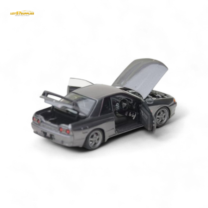 Focal Horizon Skyline GT-R 3rd Gen R32 Nismo S-Tune - Gun Grey - Fully Openable 1:64