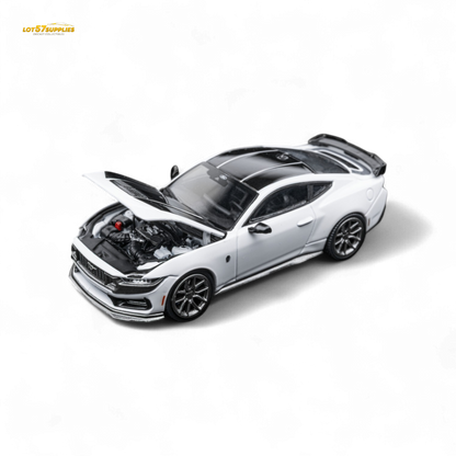 DCM Mustang Dark Horse Crystal White 1:64
