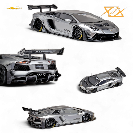 (Pre-Order) 404error LBWK Aventador 2.0 - Silver 1:64