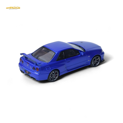 Focal Horizon Skyline GT-R R34 V-SPEC-II - Bayside Blue 1:64