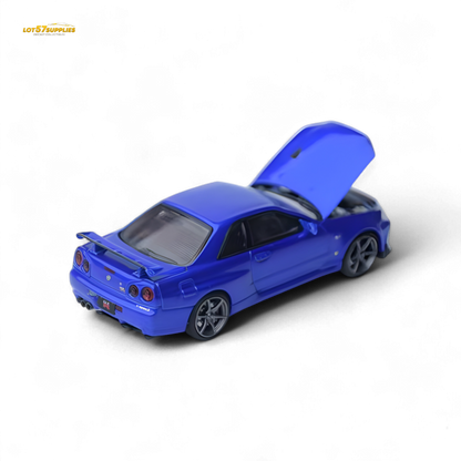 Focal Horizon Skyline GT-R R34 V-SPEC-II - Bayside Blue 1:64
