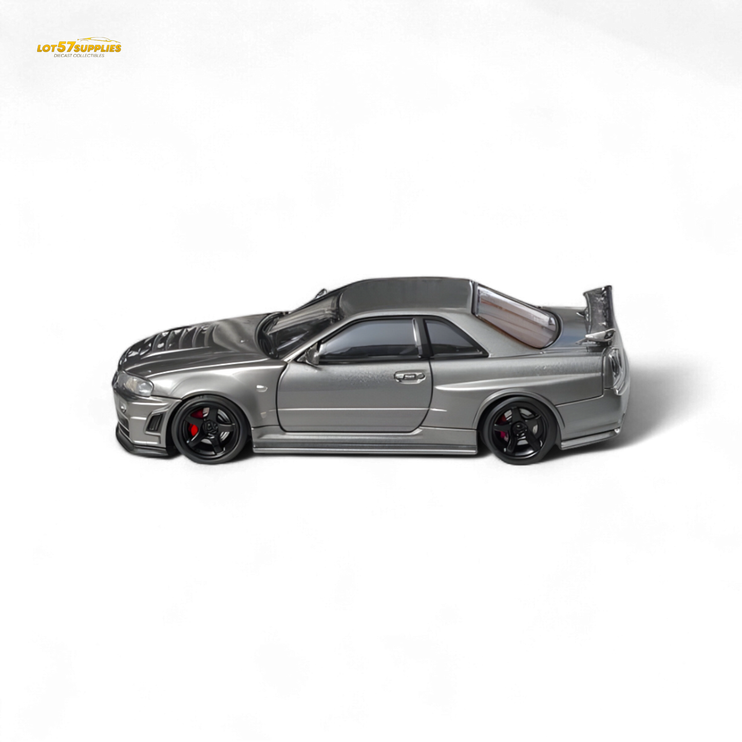 Fuji Skyline R34 GT-R Nismo Z-Tune Gun Grey 1:64