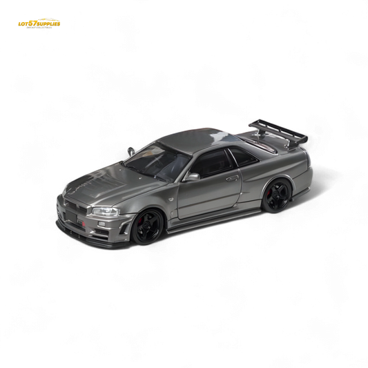 Fuji Skyline R34 GT-R Nismo Z-Tune - Gun Grey 1:64