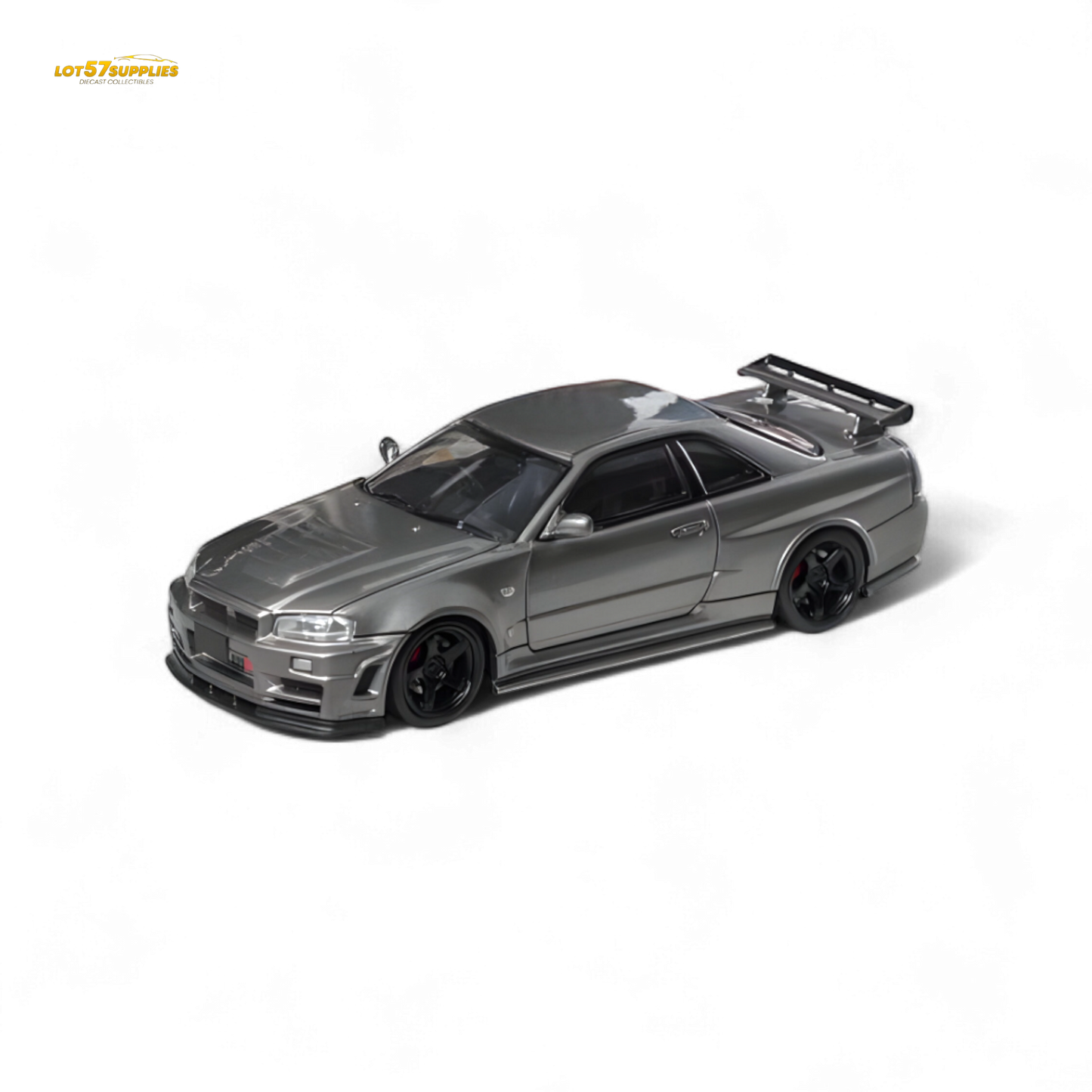 Fuji Skyline R34 GT-R Nismo Z-Tune Gun Grey 1:64
