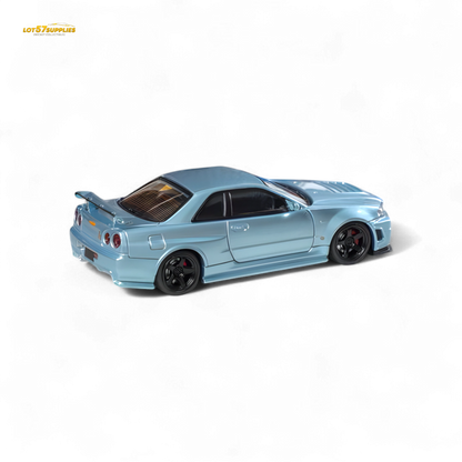 Fuji Skyline R34 GT-R Nismo Z-Tune - Ice Blue 1:64